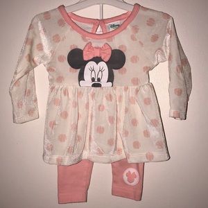 Baby girl Minnie Mouse set
